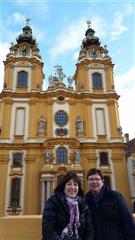 Gayle and Mary at the Melk Abbey Viking River Cruise