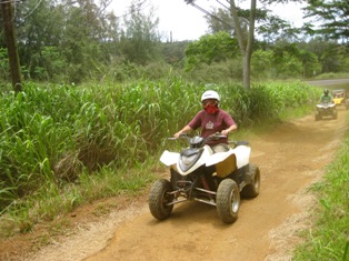 ATV on the island in Kauai was a blast!
