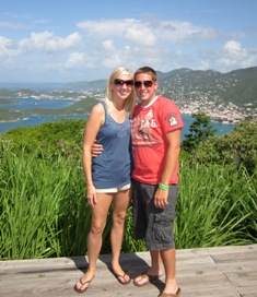 Nicole Duzynski and Christopher Kachelski our Honeymoon couple who cruised on the new Carnival Victory