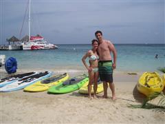 The resort had special meaning for our honeymoon couple.  So glad they took advantage of all Sandals offers!