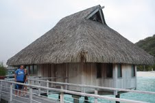 Ryan and Natalie loved their overwater bungalow!