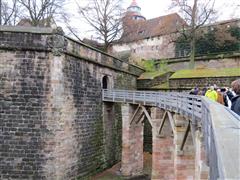 Enterting the Imperial Castle in Nuremburg Germany on Viking River Cruise