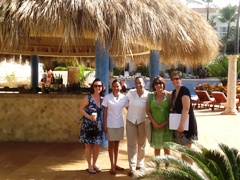FCTC girls meet Livia the Wedding Co ordinator at Excellence Resorts