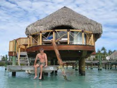 Glasers loved their overwater bungalow!
