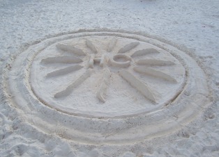 Tom and Jennifer Witt our sand sculpters