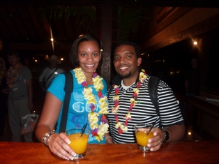 Tameka and Jerald enjoy their stay in Tahiti!